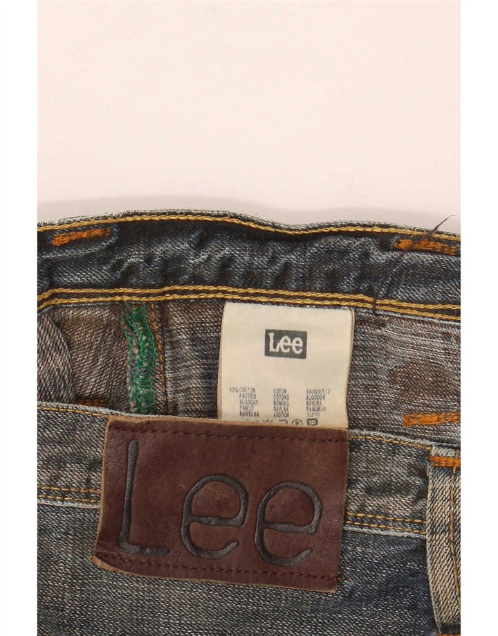 Lee Mens Straight Jeans W34 L34 Blue Cotton