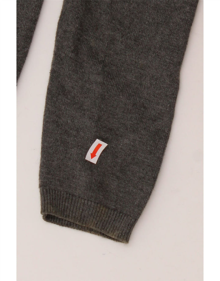ZARA Womens Open Cardigan Sweater UK 12 Medium Grey Viscose