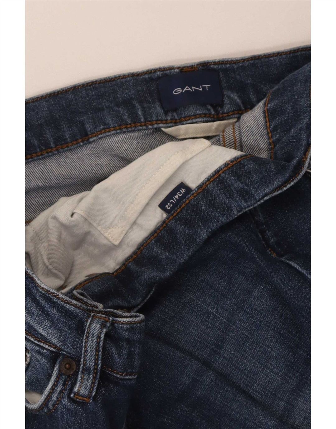 Gant Mens Straight Jeans W34 L32 Blue