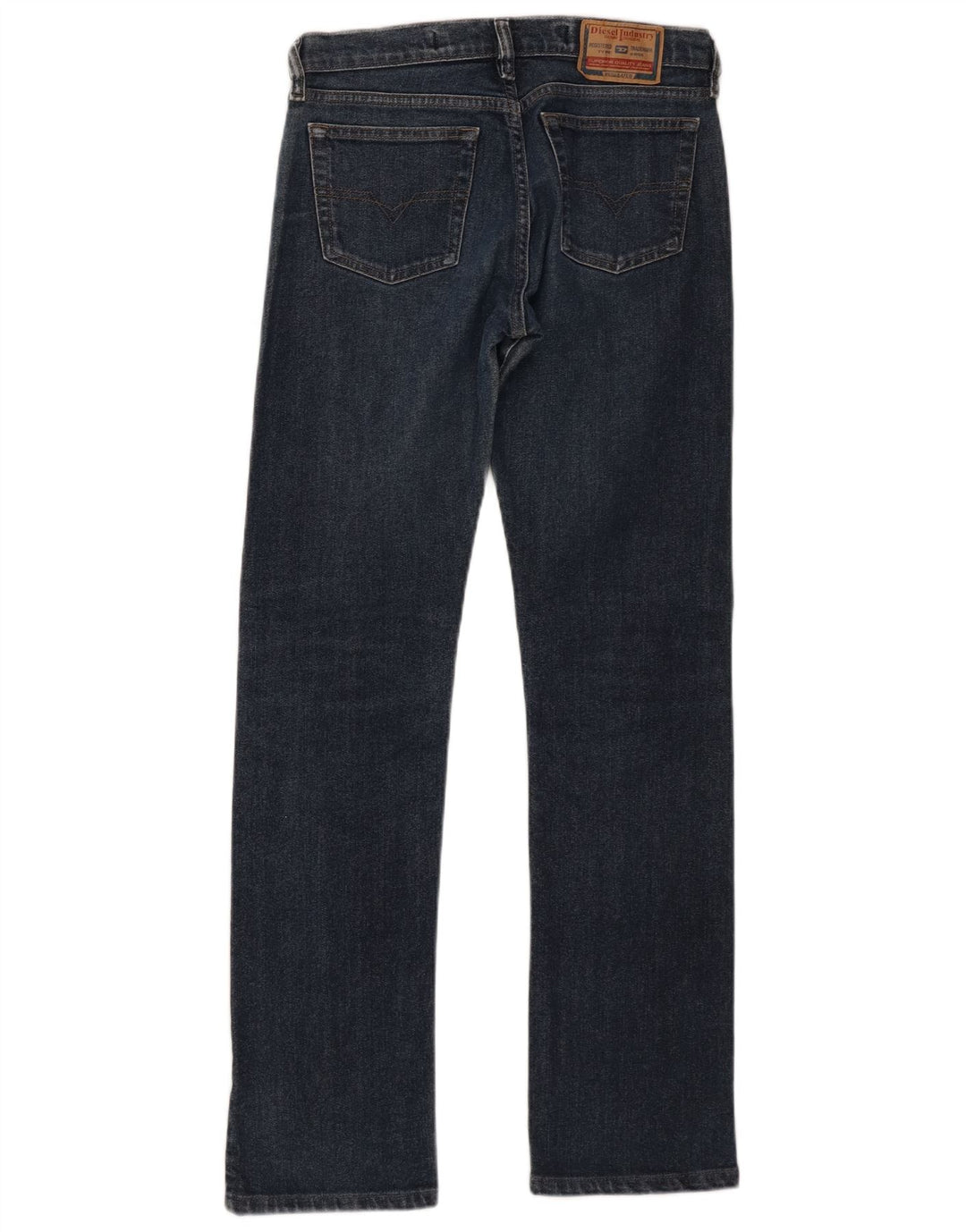 DIESEL Womens Straight Jeans W27 L30 Navy Blue Cotton