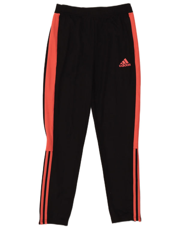 Adidas Girls Aeroready Tracksuit Trousers 13-14 Years Black Colourblock