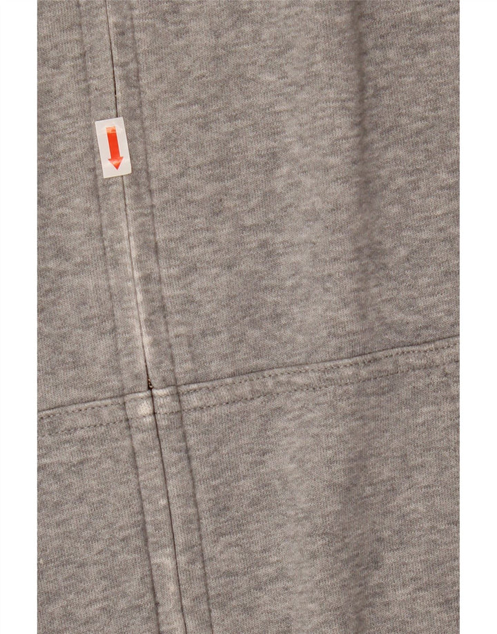 Champion Mens Graphic Zip Hoodie Sweater XL Grey Cotton