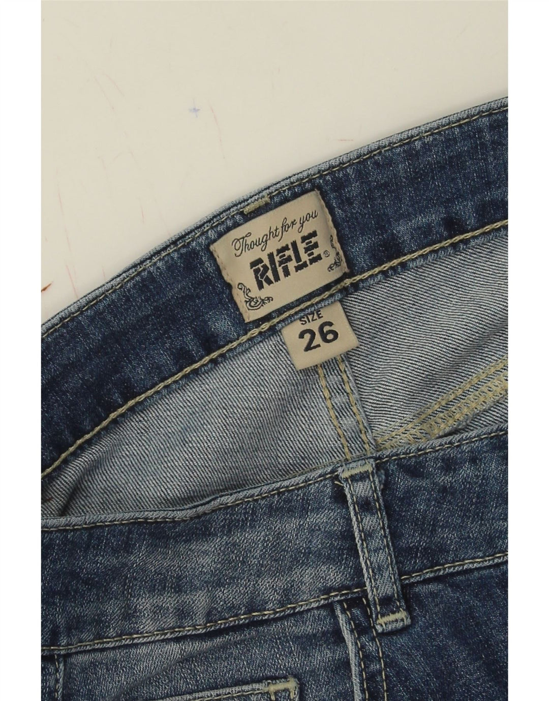 RIFLE Womens Skinny Jeans W26 L33 Blue Vintage Rifle and Second-Hand Rifle from Messina Hembry 