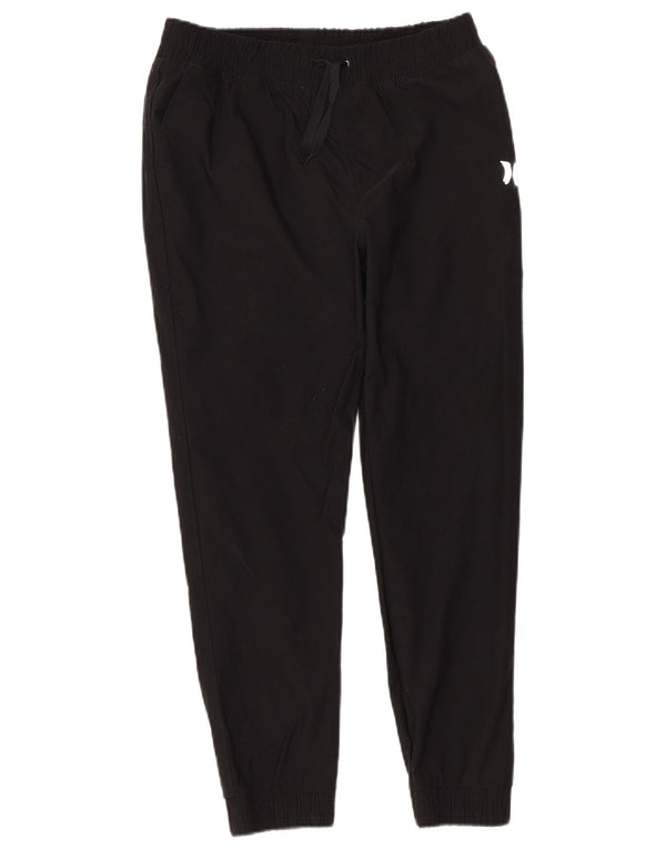 Hurley Girls Tracksuit Trousers Joggers 7-8 Years  Black Nylon