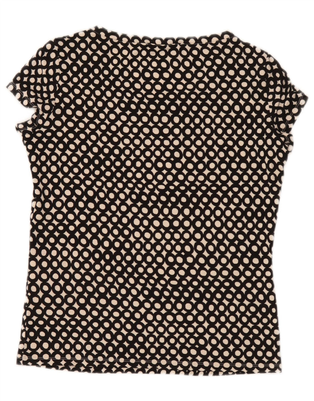 Max Mara Womens Weekend Blouse Top UK 10 Small Black Spotted Viscose