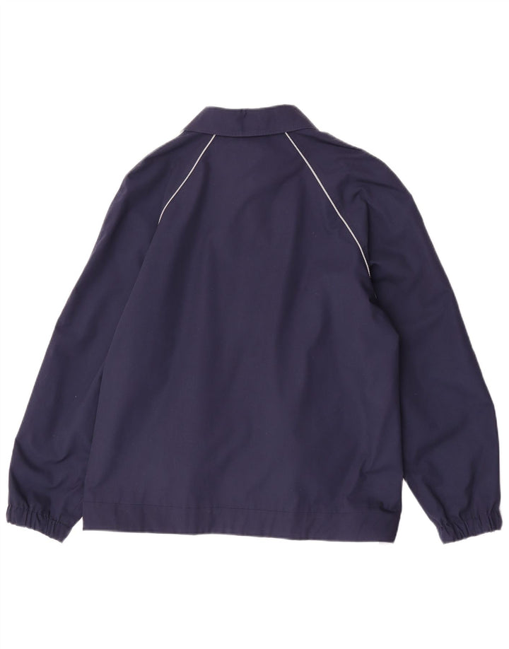 Vintage Womens Reversible Bomber Jacket EU 38 Medium Navy Blue Polyester