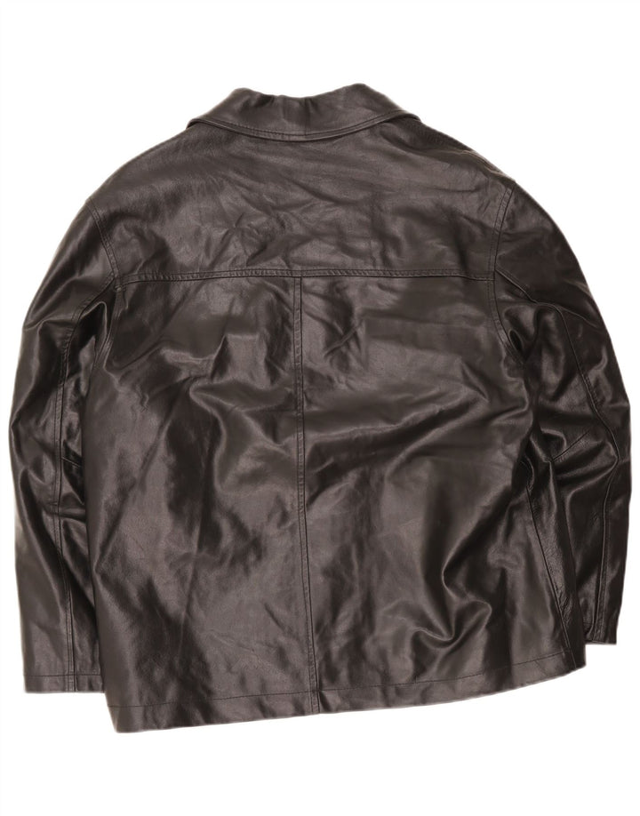Metropolitan Mens Leather Jacket IT 50 Large Black