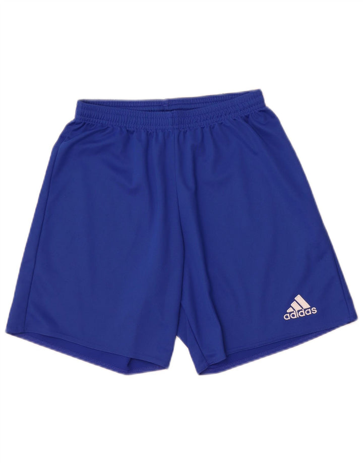 Adidas Mens Climalite Sport Shorts Small Blue Polyester