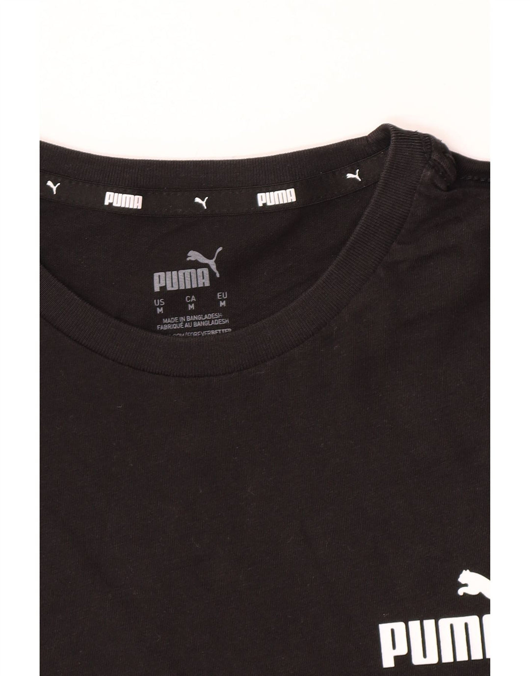 Puma Mens T-Shirt Top Medium Black