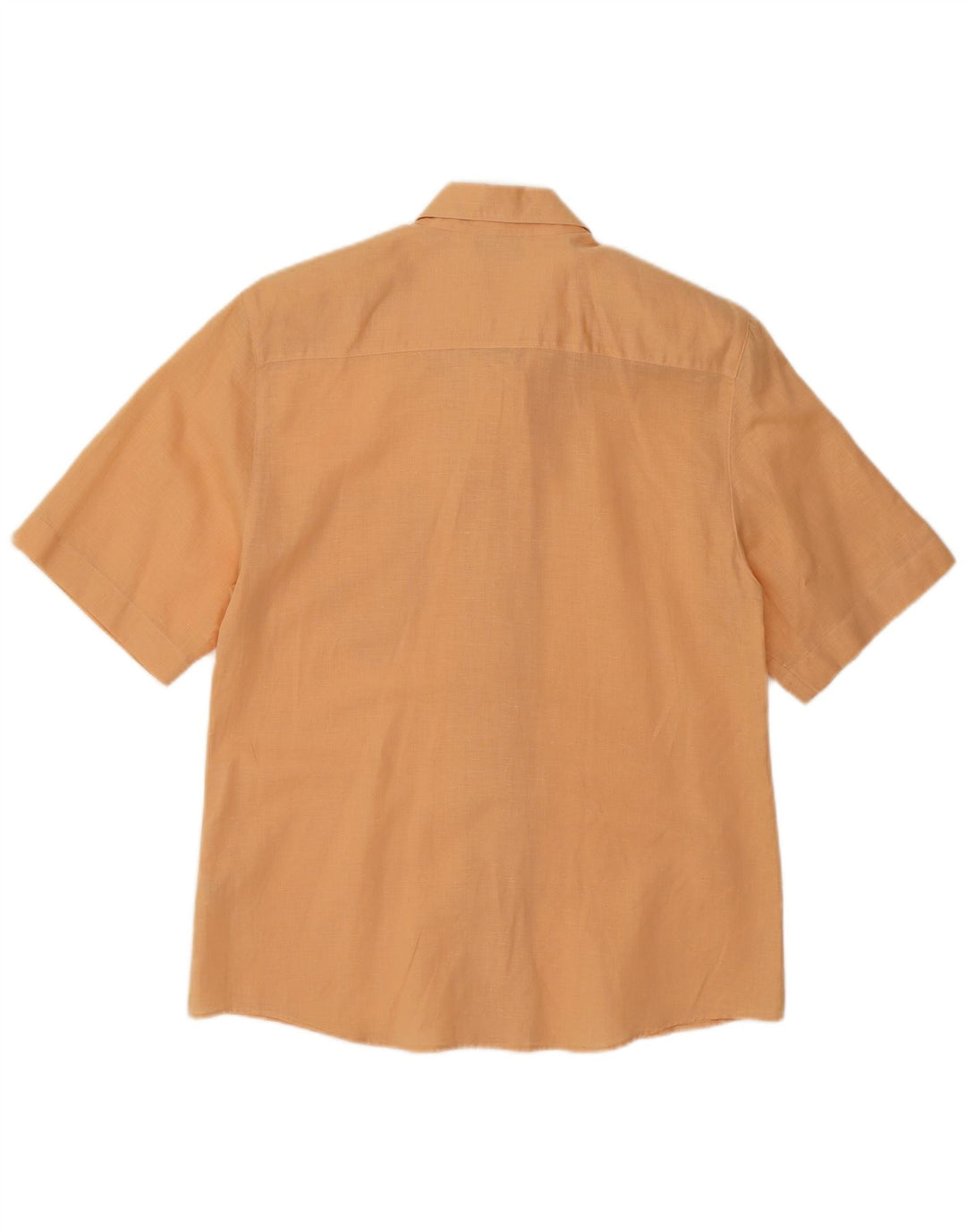 VISCONTI Womens Short Sleeve Shirt EU 38 Medium Orange Cotton