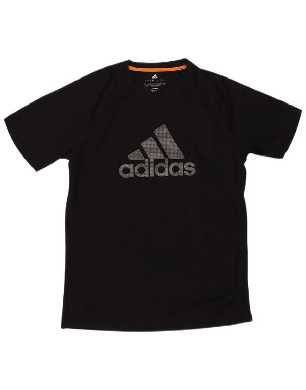 Adidas Mens Climalite Graphic T-Shirt Top Large Black Polyester