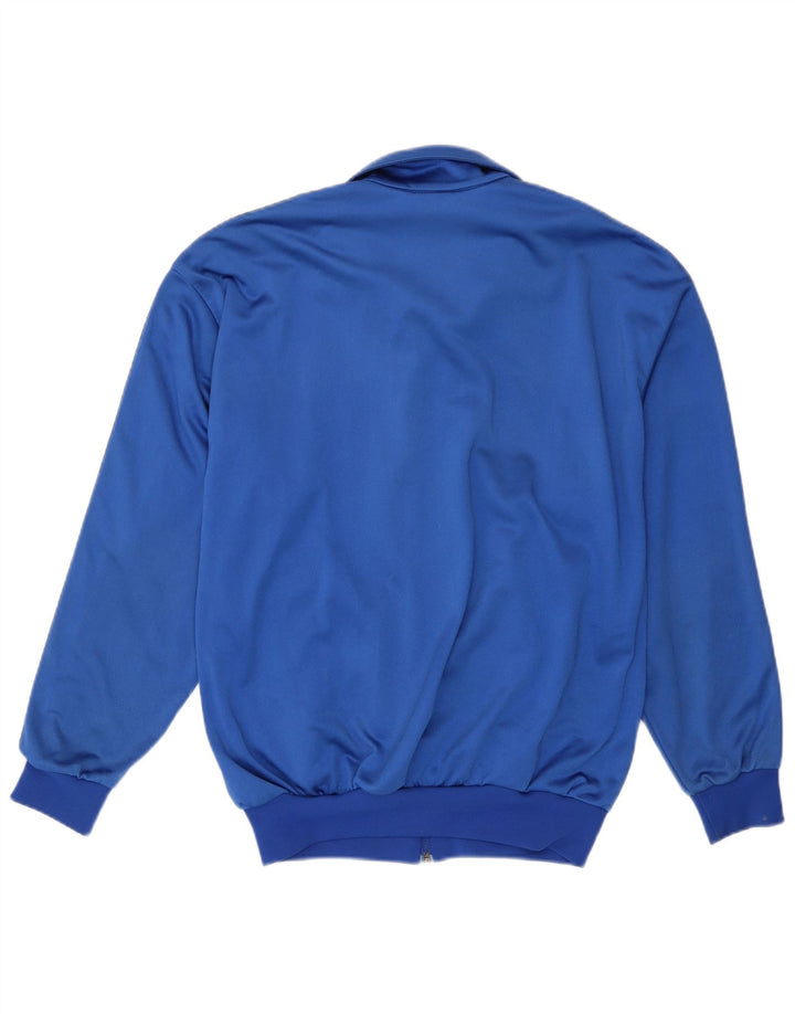 Asics Mens Graphic Tracksuit Top Jacket Medium Blue Polyamide