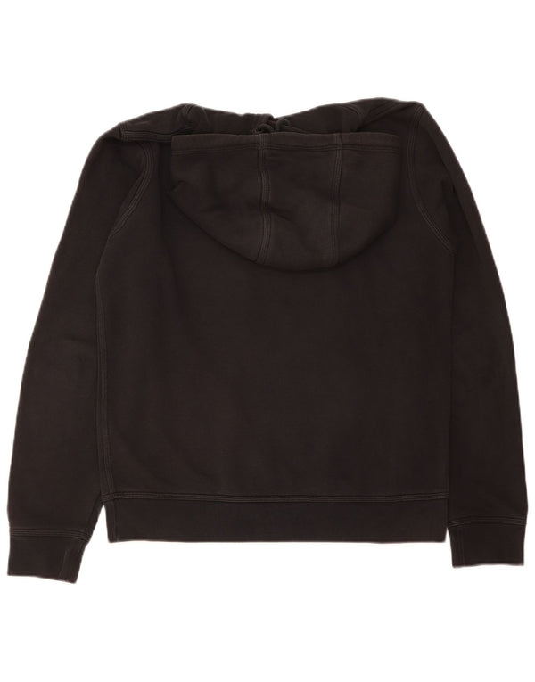 NIKE Mens Hoodie Jumper Small Black Cotton