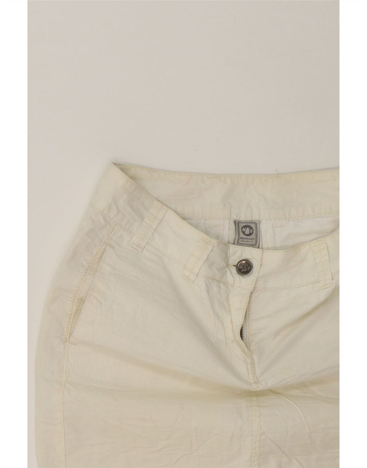 MURPHY & NYE Womens Mini Skirt W27 Small  White Cotton Vintage Murphy & Nye and Second-Hand Murphy & Nye from Messina Hembry 