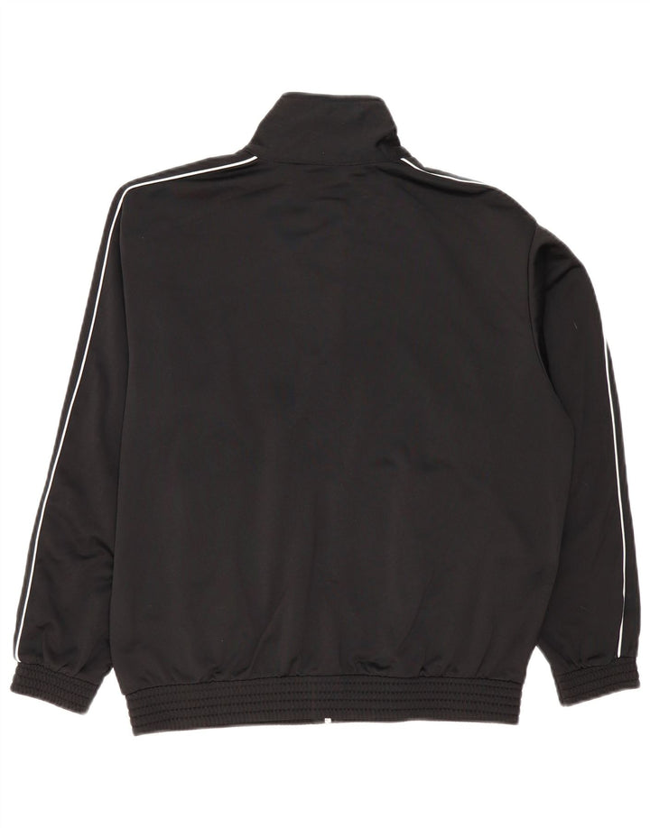 CHAMPION Mens Loose Fit Tracksuit Top Jacket Small Black Striped Polyester