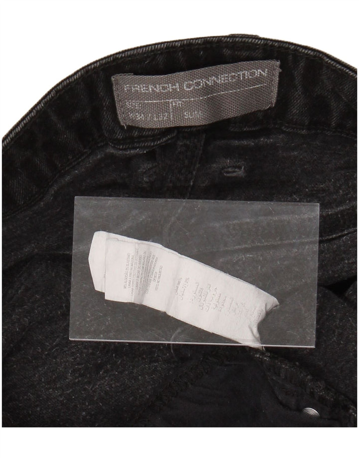 FRENCH CONNECTION Mens Slim Jeans W34 L29 Black Cotton