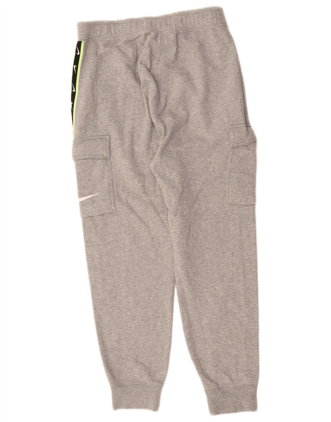 NIKE Mens Graphic Cargo Tracksuit Trousers Medium  Grey Colourblock Cotton