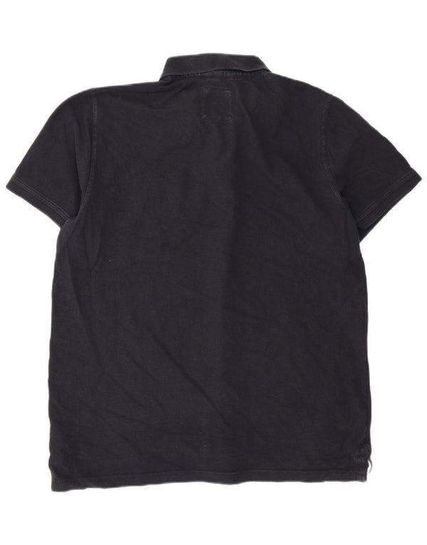 Crew Clothing Mens Polo Shirt 2XL Navy Blue Cotton