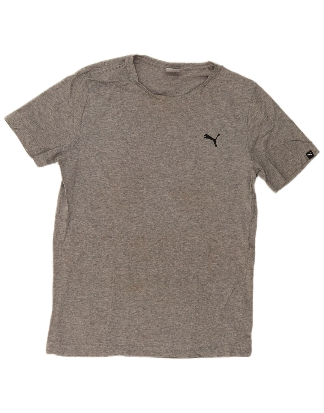 PUMA Mens T-Shirt Top Large Grey Flecked Cotton