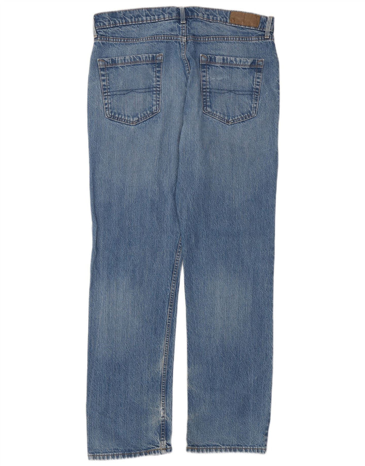 Marks & Spencer Mens Regular Straight Jeans W34 L31 Blue Cotton