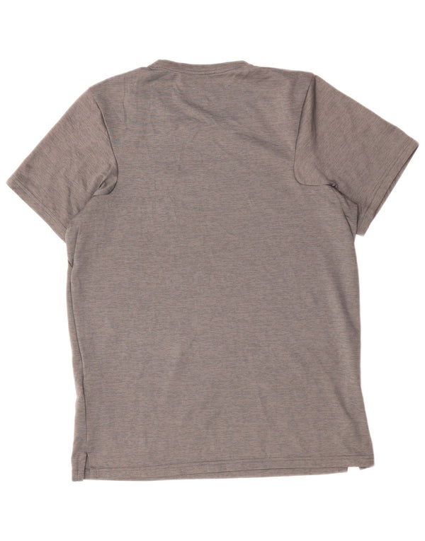 NIKE Mens Dri Fit T-Shirt Top Small Grey Polyester