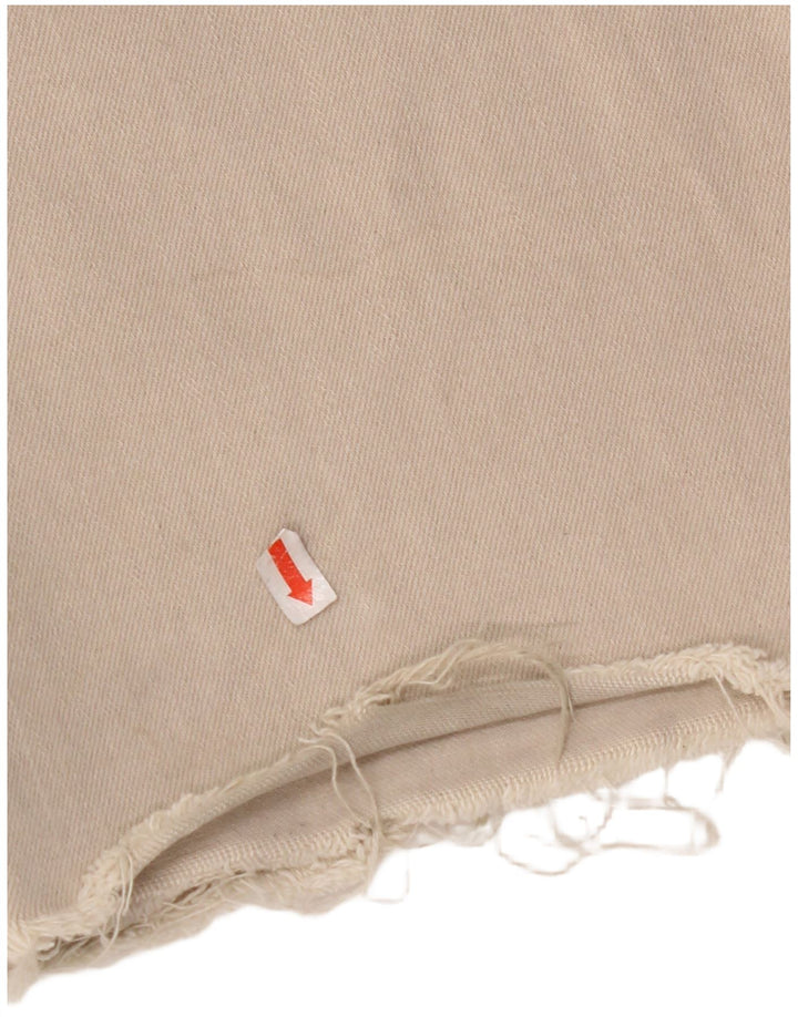 ZARA Womens The Marine High Waist Wide Leg Jeans EU 34 2XS W24 L29 Beige