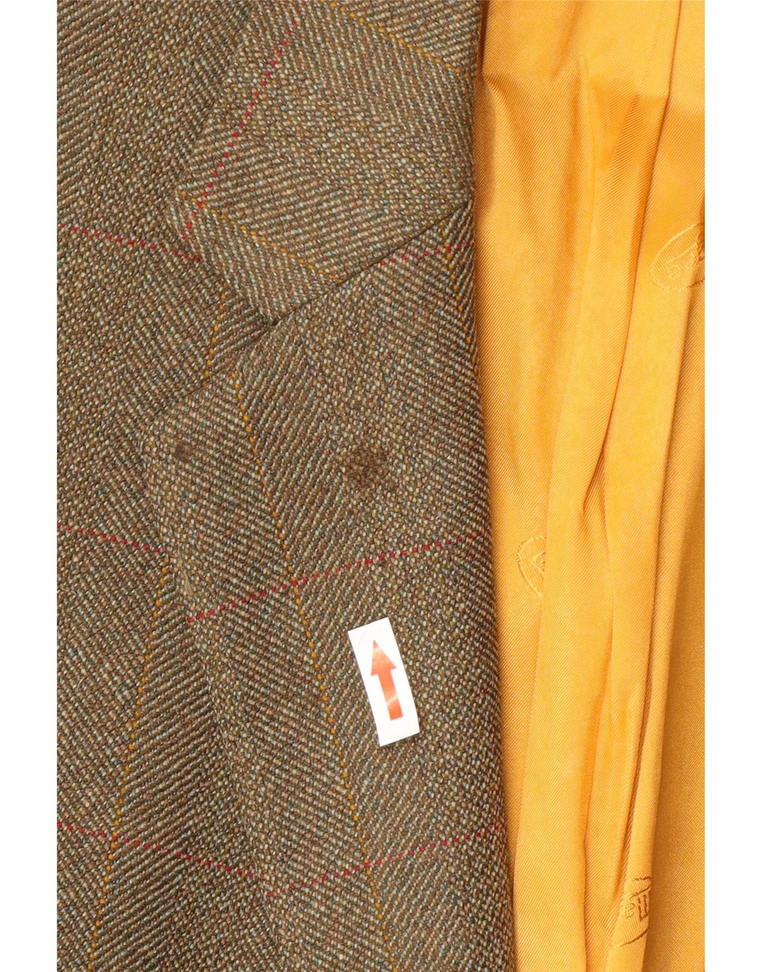 Magee Mens 2 Button Blazer Jacket UK 42 XL Brown Check Wool