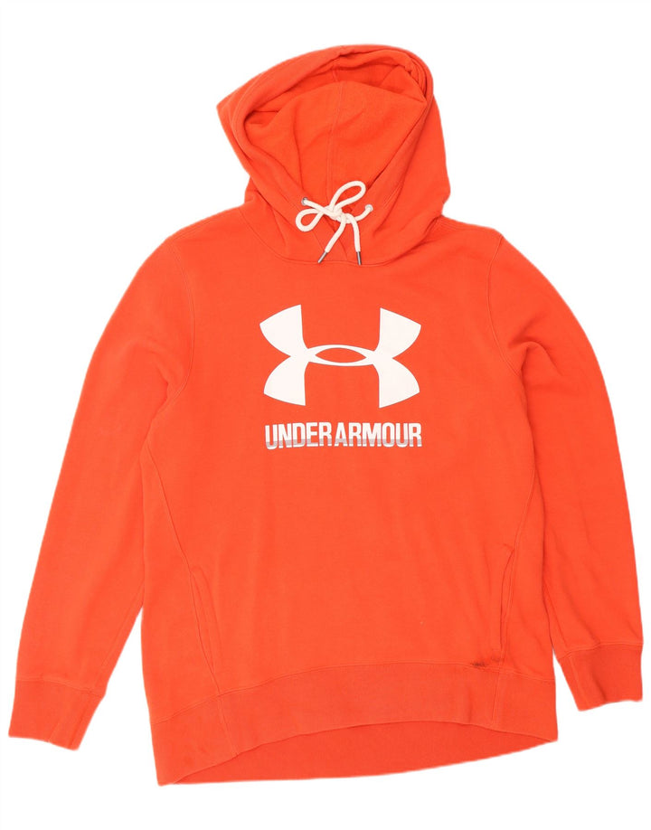 Under Armour Mens Graphic Hoodie Jumper Large Orange