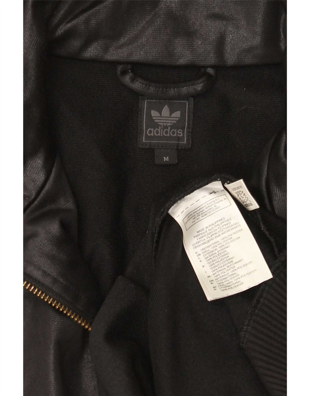 Adidas Mens Chile 62 Tracksuit Top Jacket Medium Black Polyester