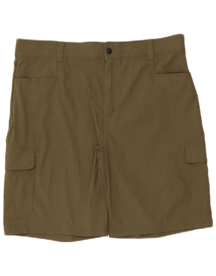 ORVIS Mens Cargo Shorts W40 XL Khaki Nylon