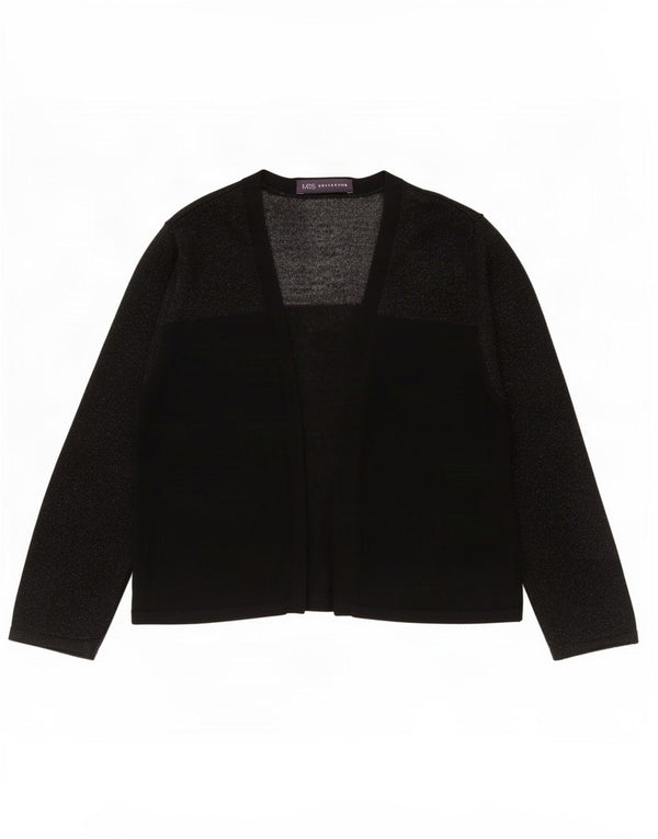 Marks & Spencer Womens 3/4 Sleeve Open Bolero Jumper UK 8 Small Black