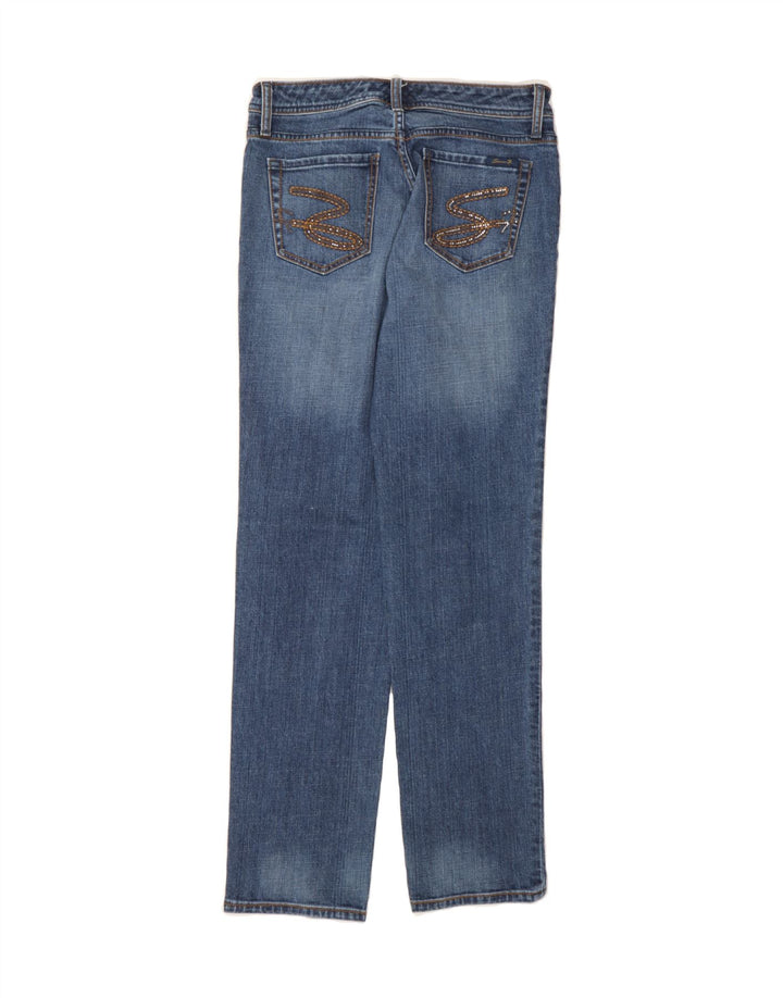SEVEN 7 Womens Straight Jeans US 6 Medium W30 L31 Blue Cotton Vintage Seven 7 and Second-Hand Seven 7 from Messina Hembry 