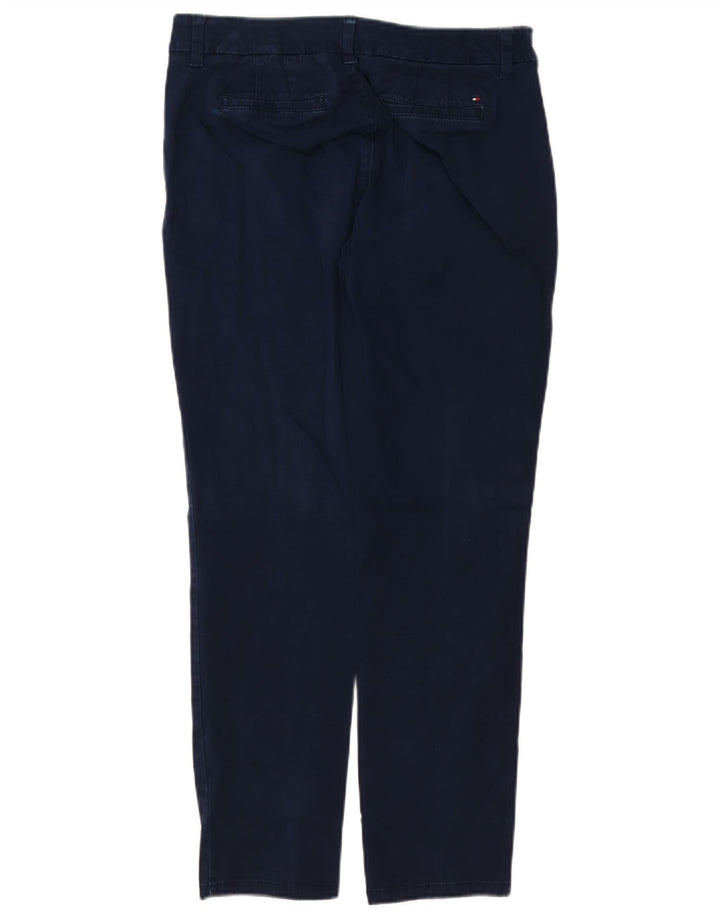 TOMMY HILFIGER Womens Chino Trousers US 6 Medium W30 L29 Navy Blue