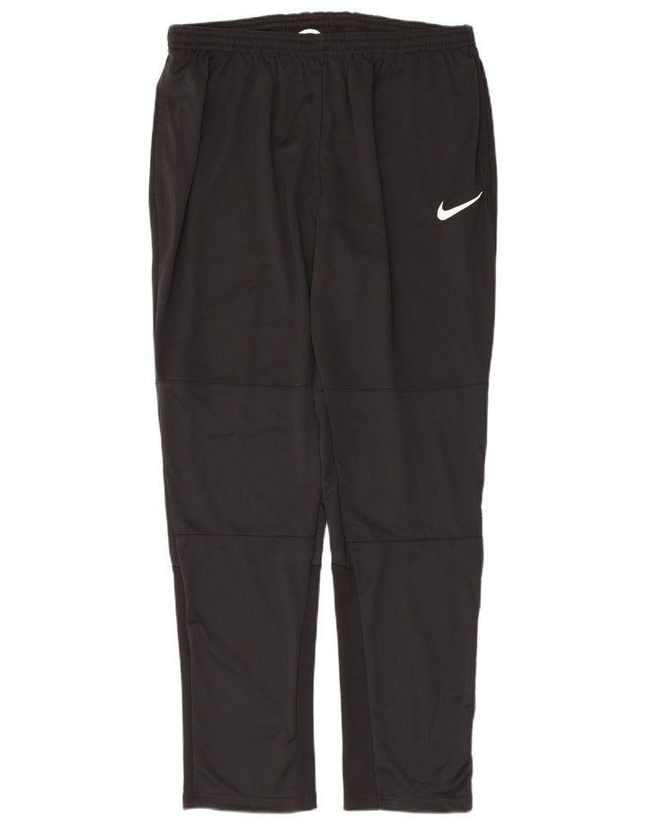NIKE Womens Dri Fit Tracksuit Trousers UK 18 XL  Black Polyester