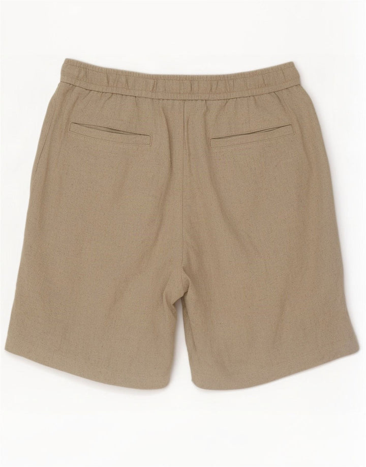 Zara Mens Casual Shorts Medium W31 Beige