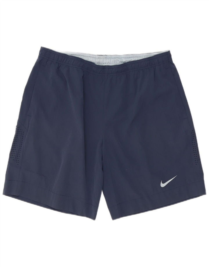 Nike Mens Sport Shorts XL Navy Blue Polyester