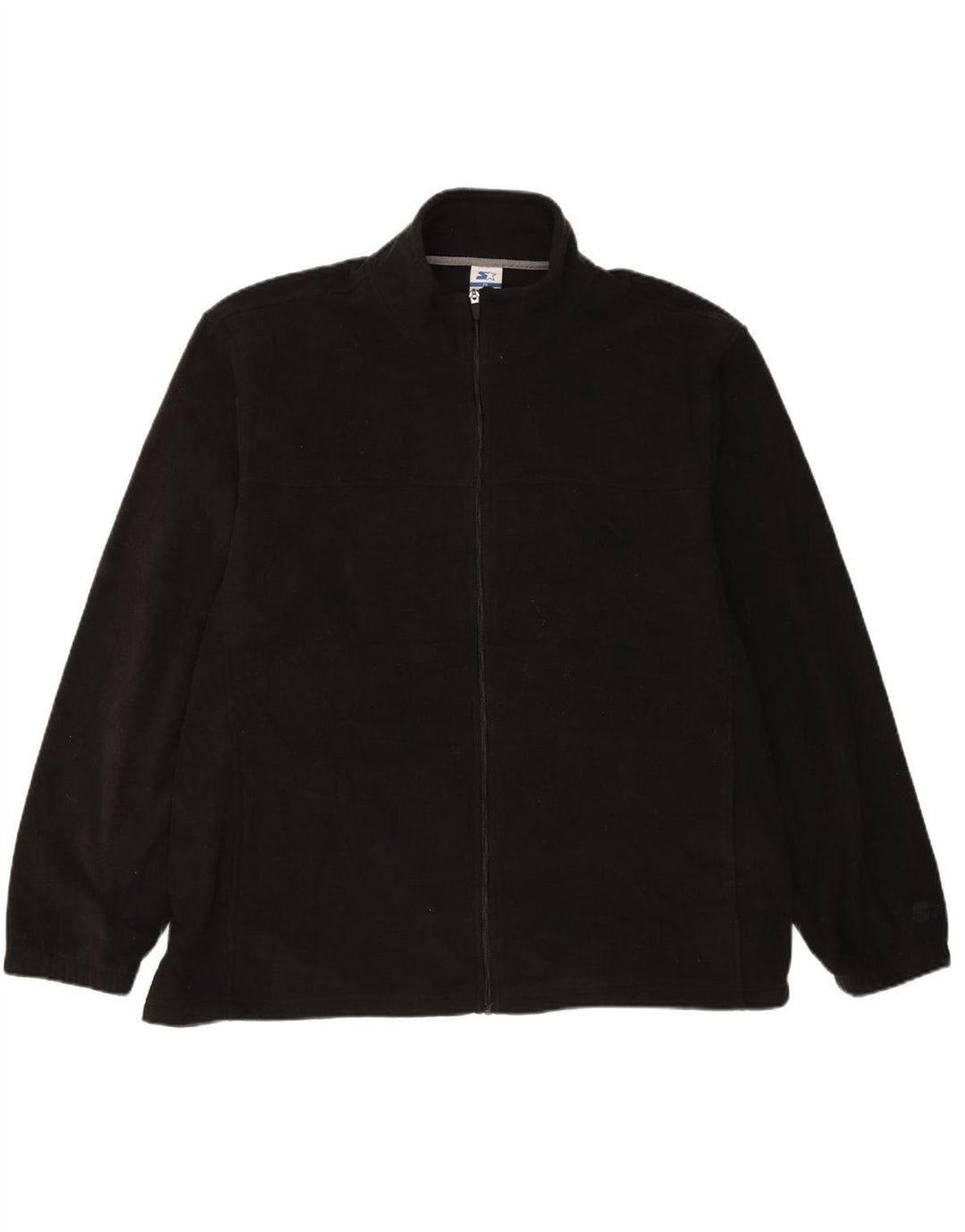 STARTER Mens Fleece Jacket UK 44 2XL Black Polyester