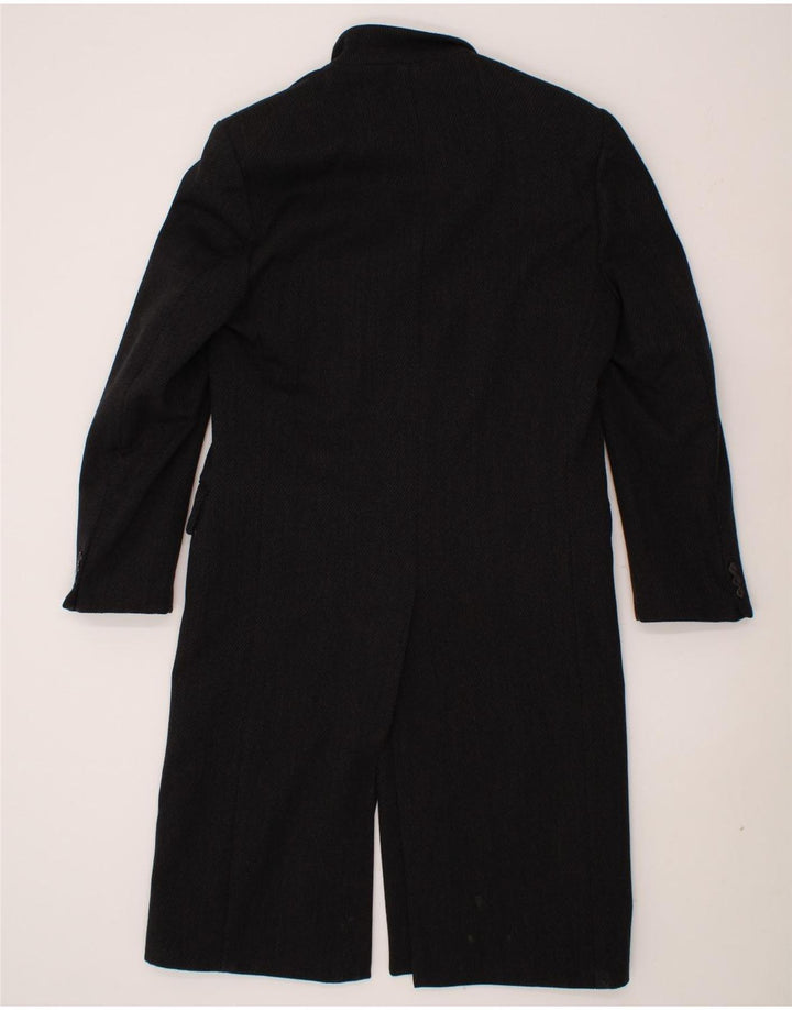 VINTAGE Mens Overcoat UK 38 Medium Black