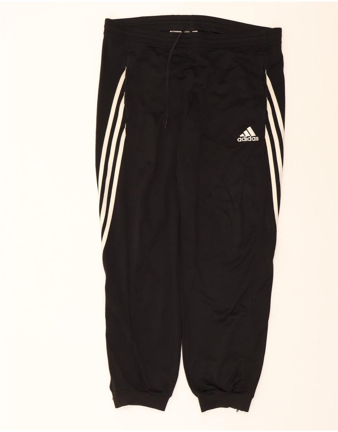 ADIDAS Mens Tracksuit Trousers Joggers Medium  Black Polyester Vintage Adidas and Second-Hand Adidas from Messina Hembry 