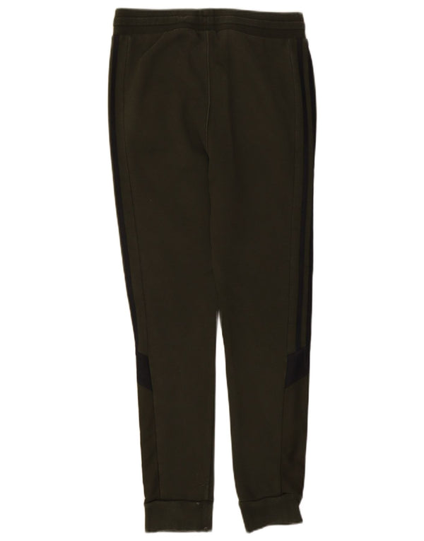 Adidas Boys Tracksuit Trousers Joggers 13-14 Years  Khaki Cotton