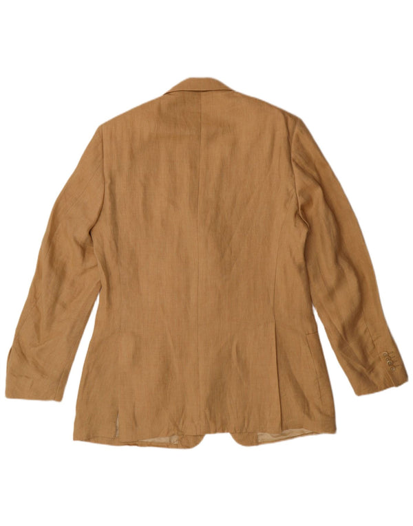 VINTAGE Mens Madison Regular Fit 3 Button Blazer Jacket IT 48 Medium Beige