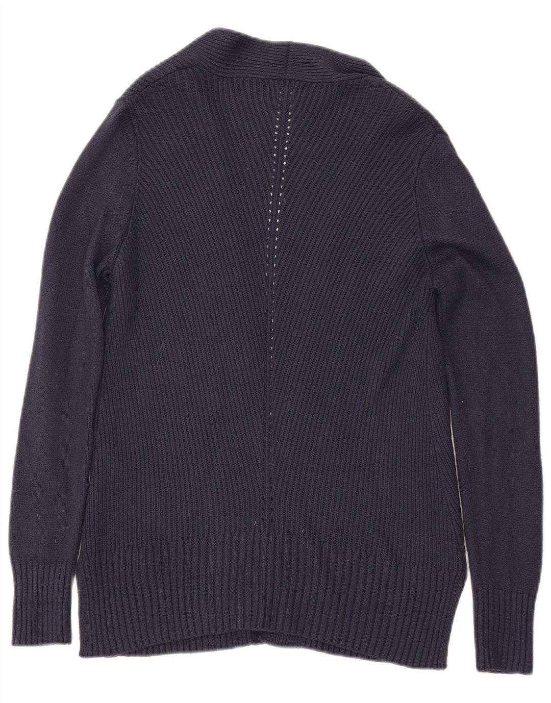 FAT FACE Womens Open Cardigan Sweater UK 8 Small  Navy Blue Acrylic