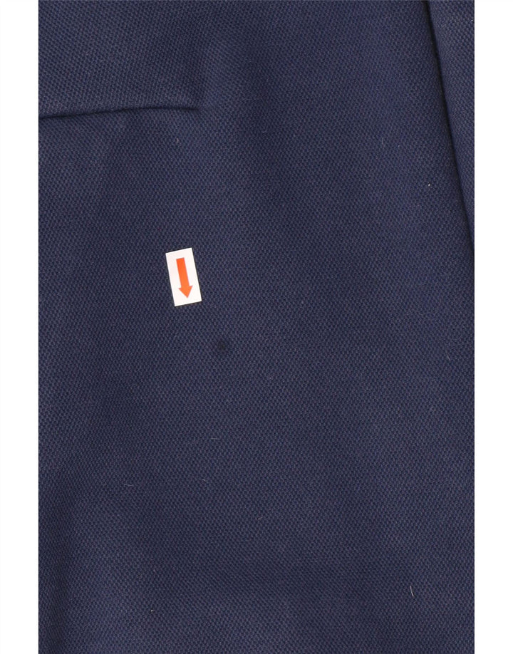 ADIDAS Womens Zip Hoodie Sweater UK 12/14 Medium Navy Blue Cotton