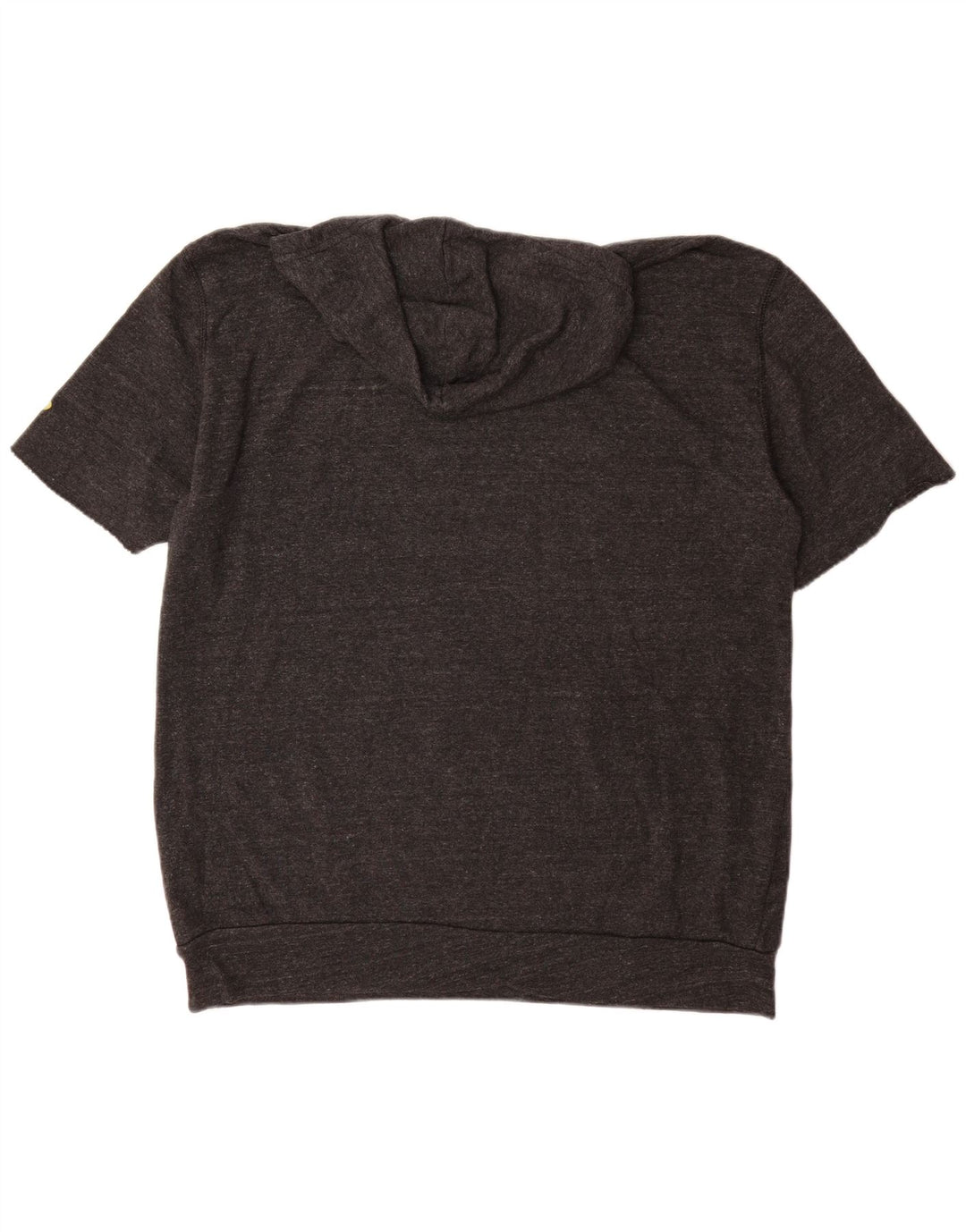 NEW BALANCE Mens Graphic Short Sleeve Hoodie Jumper XL Grey Polyester