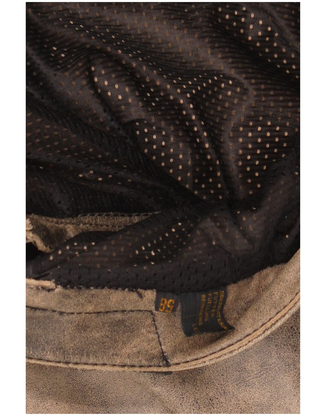 MODEKA Mens Biker Trousers Size 58 3XL W36 L31 Grey Tie Dye Leather