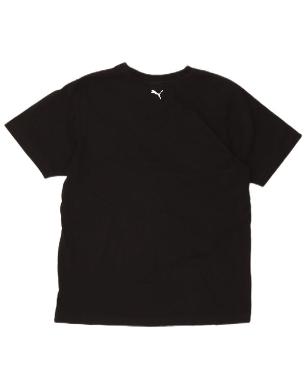 PUMA Boys Graphic T-Shirt Top 15-16 Years Black