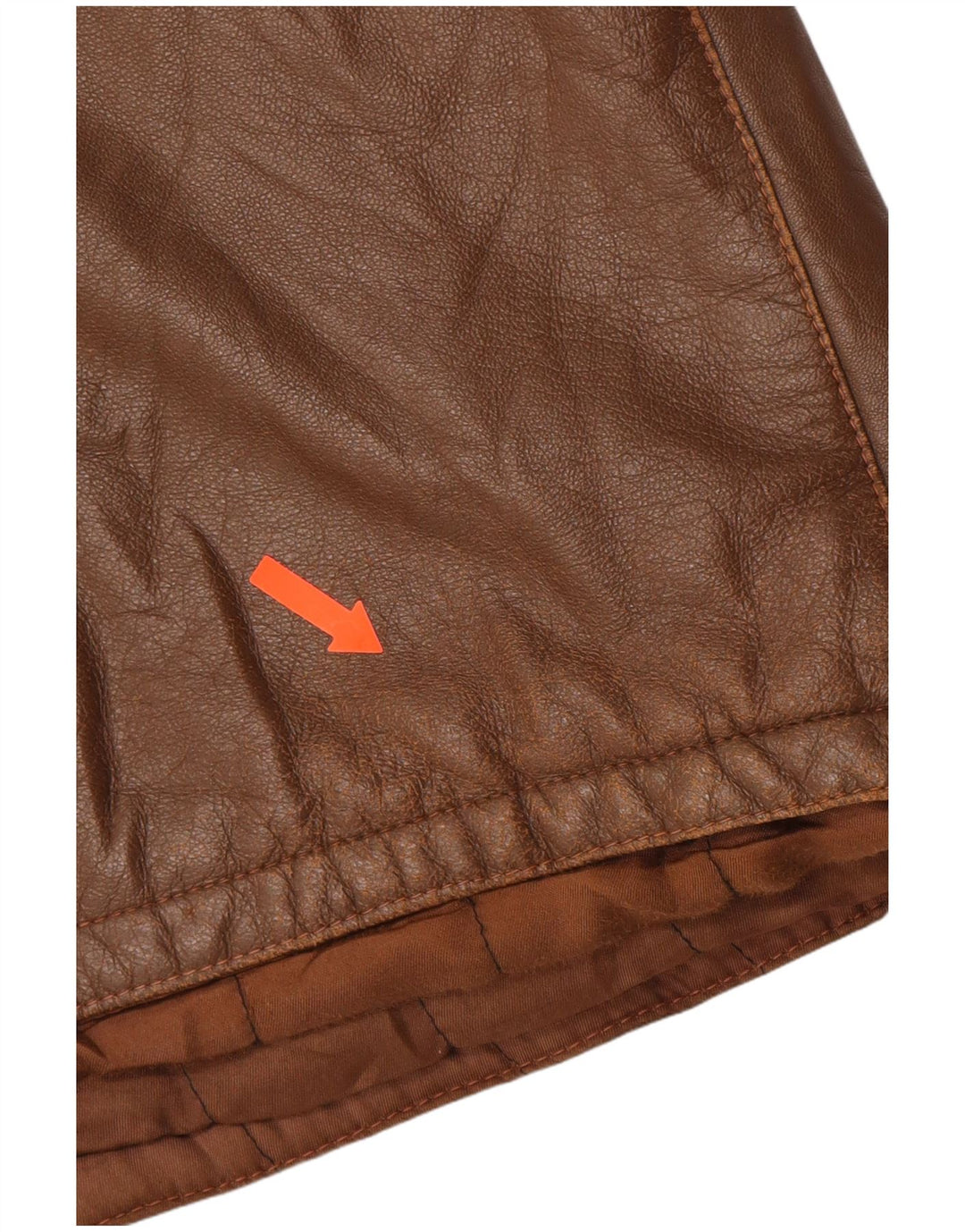 VINTAGE Mens Leather Jacket IT 52 XL Brown