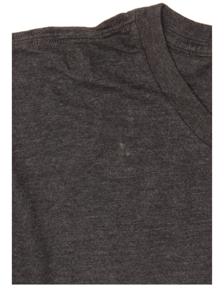 EDDIE BAUER Mens Graphic T-Shirt Top Large Grey Flecked Cotton