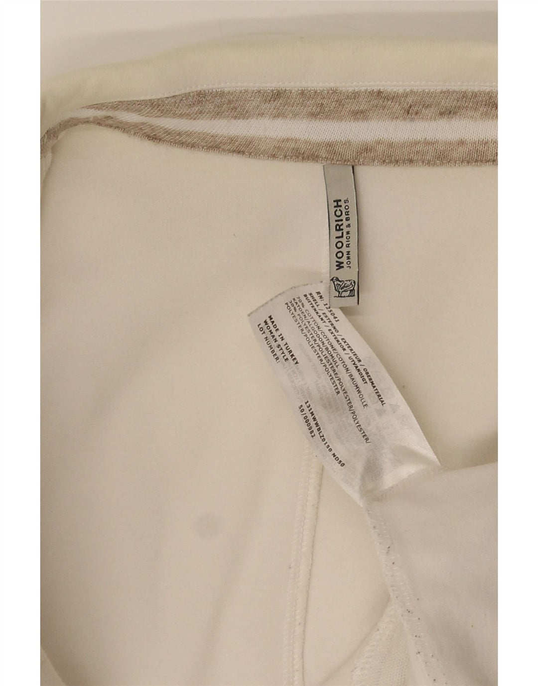 Woolrich Womens 3 Button Blazer Jacket UK 10 Small White Cotton
