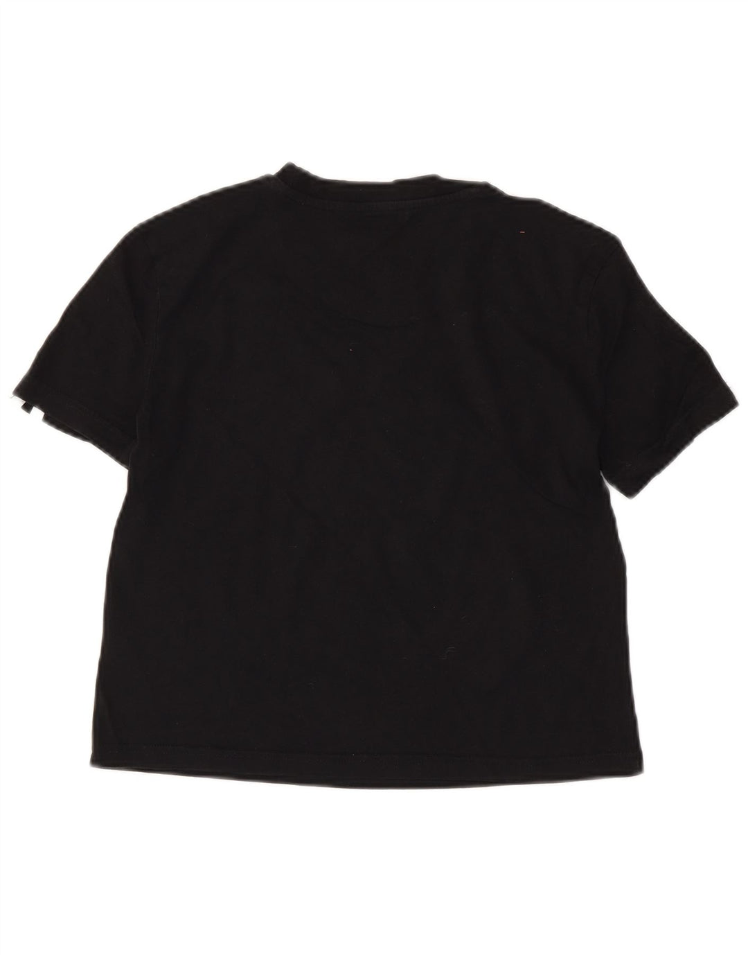ADIDAS Womens Crop T-Shirt Top UK 4/6 XS Black Cotton